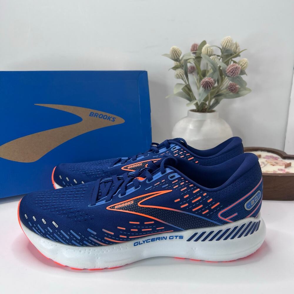 Brooks Glycerin GTS 20 Running Sneaker Vibrant Blue 1103831 Men's 12.5 NWB